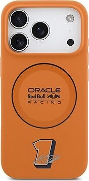 Red Bull Silicone Blue Ring MagSafe Zadný Kryt na iPhone 17 Pro Orange