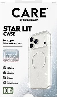 PanzerGlass CARE kryt Apple iPhone 17 Pro Max Star Lit trblietavý/biely MagSafe