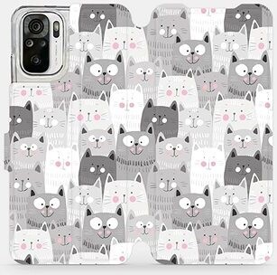Flipové puzdro na mobil Xiaomi Redmi Note 10S – M099P Mačičky