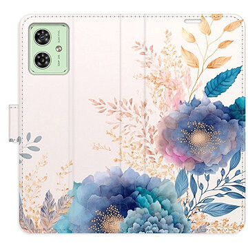 iSaprio Flip puzdro Ornamental Flowers 03 pre Motorola Moto G54 5G/G54 5G Power Edition