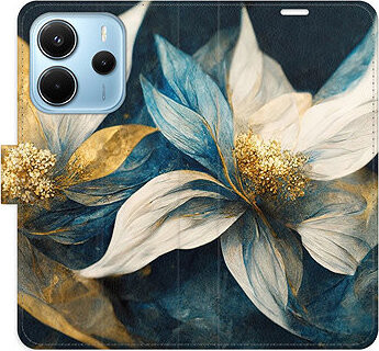 iSaprio Flip puzdro Gold Flowers pre Xiaomi Redmi Note 14