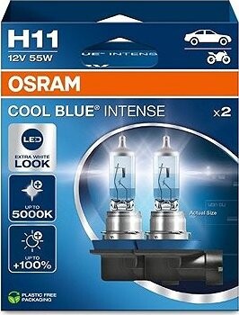 OSRAM H11 Cool Blue Intense, 12 V, 55 W, PG19-2, Duobox