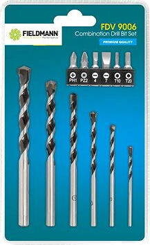 FIELDMANN Sada vrtákov do muriva s bitmi 12 ks FDV 9006