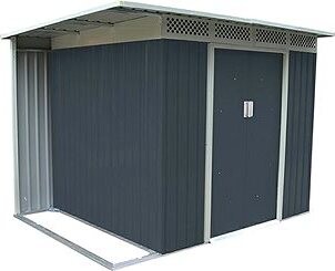 ROJAPLAST Domček záhradný CHESTER A, sivý 184 × 257 × 142 cm