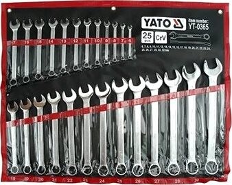 YATO Kľúče očkoploché 6 – 32 mm v sade YT-0365