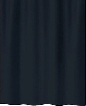 Spirella sprchový záves PRIMO, čierny, 120 × 200 cm, polyester