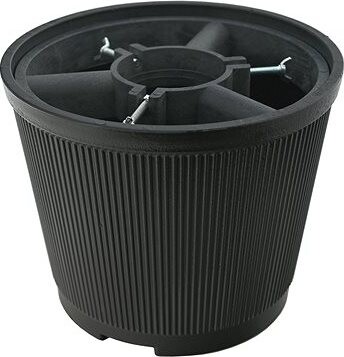 COMPASS Stojan na stromček – plast, čierny, objem 10 l