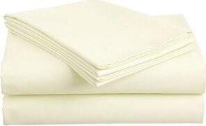 TEXTILOMANIE Bavlnená prestieradlo 140 × 240 cm, krémová