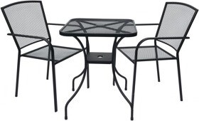 ROJAPLAST Set záhradného nábytku ZWMT-60 záhradný stôl 1 + 2 záhradné stoličky ZWMC-19