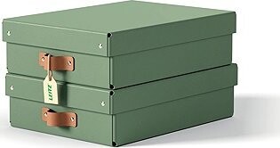 LEITZ Puro, veľkosť M nízky, zelený – sada 2 ks