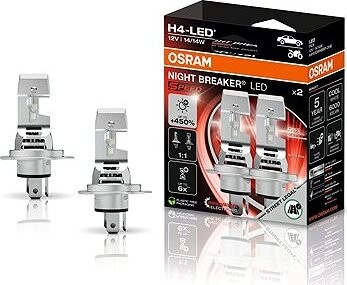 OSRAM NIGHT BREAKER LED SPEED H4 +450 %, Dizajn 1:1, 2 kusy