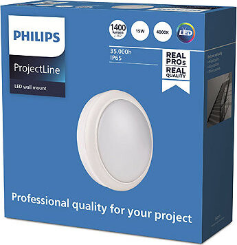 Philips LED (interiérové) nástenné svietidlo Projectline rnd 1400 lm 4000 K