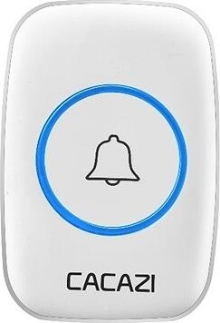 CACAZI A10 bezdrôtový 1× prídavné tlačidlo – biele
