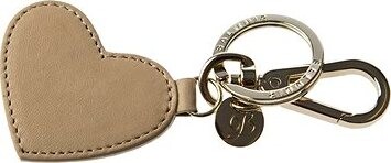 Balmuir Heart kožený prívesok na kľúče, béžový