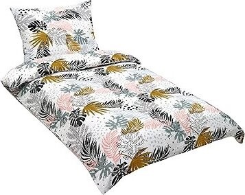 Bellatex krep 80/227 farebné pierka, 140 × 200, 70 × 90