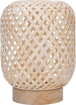 Solight Ratanový LED lampáš s LED žiarovkou, teplá biela, 2× AAA, 19 cm
