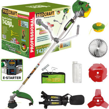Procraft Benzínový křovinořez s elektrickým startovaním T4200EL