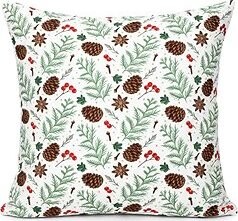 Forbyt Vánoční povlak bavlna Šišky BY101 40 × 40 cm