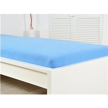 B.E.S. PETROVICE Prostěradlo dětské JERSEY 60 × 120 cm, nebesky modré