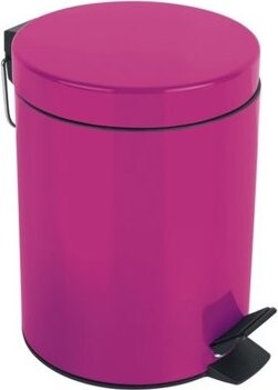 Spirella pedálový odpadkový kôš Sydney, tmavo ružový, oceľ, 3 l