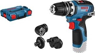 BOSCH Aku vŕtačka GSR 12V-35 FlexiClick (bez AKU, 3 nadstavce, L-Boxx) 0.601.9H3.003