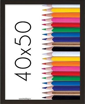 TRADAG Fotorámik 40 × 50 cm, čierny