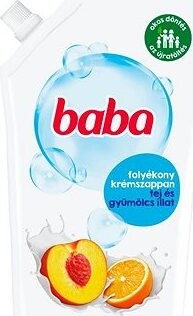 BABA tekuté mydlo náhradná náplň s vôňou mlieka a ovocia 500 ml