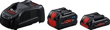 BOSCH Professional 2× akumulátor GBA ProCORE 18 V, 4 a 5,5 Ah + nabíjačka GAL 1880 CV 1.600. A02.14A
