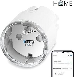 iGET HOME Power 1 – smart WiFi zásuvka 230 V s meraním spotreby, 3680 W