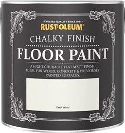 Rust-Oleum Farba na podlahy, Chalky Finish Floor Paint, biela
