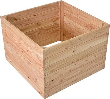 ROJAPLAST Záhon vyvýšený Premium, drevo, smrekovec 70 × 70 × 50 cm