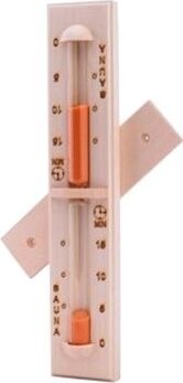 Sentiotec – presýpacie hodiny do sauny 15min, oranžový piesok, Osika