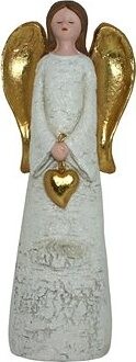 GOBA Vianočná dekorácia – anjel, zlaté krídla 52 cm