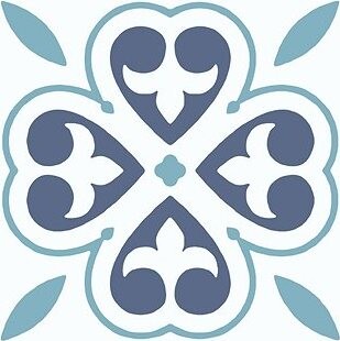 D-c-fix Samolepiace podlahové štvorce orientálna kvetina