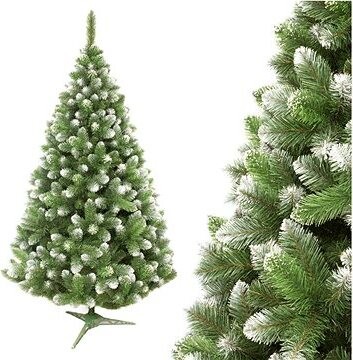 DONOCI Vianočný stromček - borovica s bielymi koncami, 220 × 140 cm