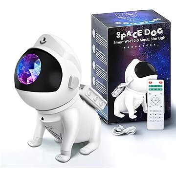 Bolong Projektor nočnej oblohy v podobe vesmírneho psa – WiFi a Bluetooth