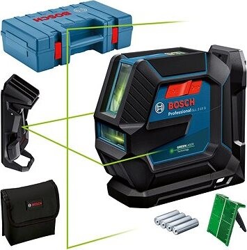 BOSCH Professional Čiarový laser samonivelačný GLL 2-15 G LB 10 0.601.063.W02 (4× AA)