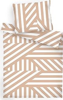 Dadka Obliečky bavlna Zebra svetlo hnedá 140 × 200, 70 × 90 cm