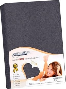 BELLATEX Froté prestieradlo 160 × 200, grafitové