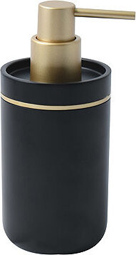 Spirella Dávkovač mydla BLY, polyresin, 290 ml, čierno-zlatý