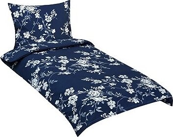 BELLATEX Obliečky bavlna 90/590 ruže modré 140 × 200 cm, 70 × 90 cm