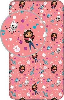 Jerry Fabrics Prestieradlo Gabbys Dollhouse 90 × 200 × 25 cm