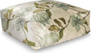 TEXTILOMANIE Sedací zamatový vankúš na zem EMILE 60 × 60 cm, zelený