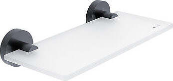 Nimco Polica do kúpeľne a sprchy 20 cm – bez vŕtania Unix čierna UNC-13091B-20-90