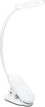 Philips FORYS stolová lampička s klipsou LED 5 W, 200 lm, 4000 K, 36 cm, IP20, biele