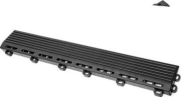 Escape6 Nájezdová hrana k podlaze SORG, 40 cm, s oky, 2 ks, černá