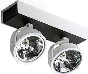 Azzardo Max 2 – 12 V, white/black, 100 W, GX53, hliník, žiarovka nie je súčasťou