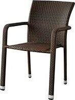 DIMENZA Stolička záhradná BARCELONA, tmavo hnedá