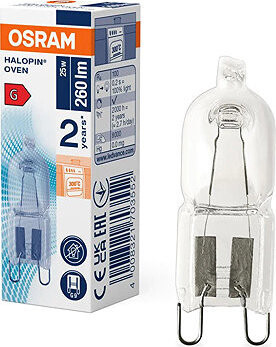 OSRAM 20X1, G9, 25W, 66725 OVEN, 300 °C, číra