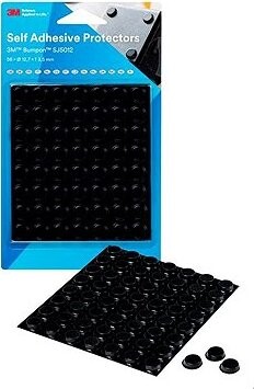 3M Bumpon sada ochranných dorazov 12,7 × 3,5 mm, 56 ks, čierny